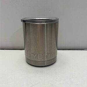 YETI Rambler 10 oz Lowball stainless steel vacuum insulated tumbler.